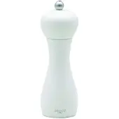 Bisetti Rimini 18 cm / 7 inch witte beukenhouten pepermolen met verstelbare koolstofmolen, gemaakt in Itali?