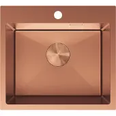 Mexen Solix roestvrijstalen spoelbak 1-komerig 500 x 450 , koper - 6402501000-65