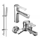 Mexen Sabre DB72 badset, chroom - 72103DB72-00