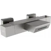 Mexen Cube thermostatische badkraan, grafiet - 77360-66
