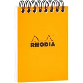 Rhodia spiraalblok geruit oranje A7-formaat