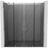 Mexen Velar Duo schuifdouchedeuren 180 , grafiet, chroom - 871-180-000-42-01
