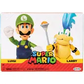 Super Mario Nintendo 4" Actiefiguren 2-pack - Luigi vs. Larry Koopa