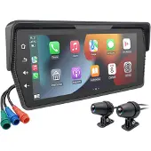 Semoic Draagbare 6,86 inch motorfiets DVR draadloze CarPlay