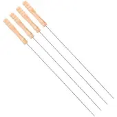 Basic BBQ Pennen Hout/Metaal 4 stuks