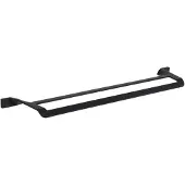 Mexen Rino dubbele handdoekhanger, zwart - 7027025-70