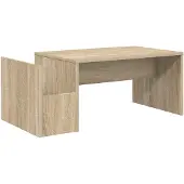 vidaXL Salontafel Sonoma-eik, 90 x 45 x 35 cm, houtvezel