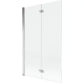 Mexen Mist badscherm 2-delig links 110 x 150 , transparant, chroom - 8A9-110-002-01-00-L