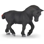 Papo Paardfiguur - - Percheron - Zwart - Voor binnen - 3-10 jaar