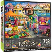 Masterpieces 750-delige puzzel voor volwassenen, familie of jeugd - Weekendmarkt - 18x24"