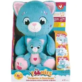 Jemini Soft plush toy - - TOONIES - Interactive mother cat and her baby - +/- 26 cm - 6 functions