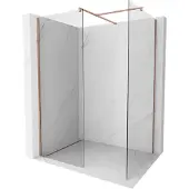 Mexen Kioto douchewand Walk-in 150 x 75 , transparant, roze goud - 800-150-202-60-00-075