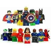 MaxPower 16-delige Avengers superheld minifiguur DC-set, geschikt voor Lego