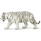 Safari Ltd. Witte Siberische tijgerfiguur - Gedetailleerd 25 cm plastic model - Leuk educatief speelgoed voor jongens, meisjes en kinderen vanaf 3 jaa