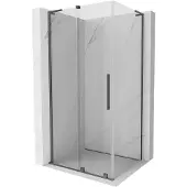 Mexen Velar L schuifdouchecabine 90 x 85 , transparant, kanon metaal - 871-090-085-03-95