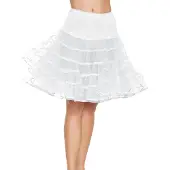 Leg avenue Halflange petticoat O/S WIT
