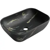 Mexen Rita opbouw wastafel 45 x 32 cm, zwart steen - 21084588