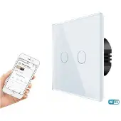 Springer Pinsel Tweegraads, eenrichtingsaanraakschakelaar, glas wit, Muis + Toetsenbord Accessoires, Wit