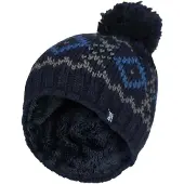 Heat Holder - Beanie Pom Pom-muts voor heren - Marine