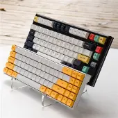 Torribaly 2-laags toetsenbord displaystandaard, helder acryl tablet mechanische houder, gamingstandaards