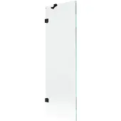 Mexen Lunar badscherm 1-vleugelig 60 x 150 , transparant, zwart - 897-060-000-70-00