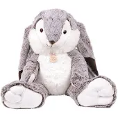 Histoire D'ours Pluche - Verhaal van een beer - KONIJN MARIUS 50 cm - Unisex - Grijs