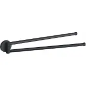 Mexen Remo dubbele draaibare handdoekhouder, zwart - 70507255-70