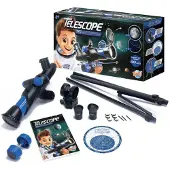 Buki Telescoop - FRANKRIJK - 15 activiteiten - Lens 50 mm - 2 verwisselbare oculairs - Metalen statief 89 cm