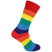 THMO - Regenboog thermo pantoffelsokken voor heren en dames - Regenboog