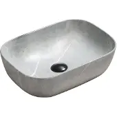 Mexen Rita opzetwastafel 45 x 32 cm, grijze steen - 21084596