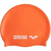 Arena Badmuts Arena Unisex Classic Silicone Swim Cap Orange