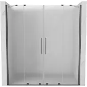 Mexen Velar Duo schuifdouchedeur 180 , ijs, gun metal - 871-180-000-32-95