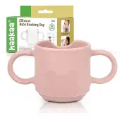 HAAKAA Siliconen Peuterbekers BPA-vrij Valbestendige Trainingsbekers voor Baby's vanaf 6 Maanden 5 Ounce Blush