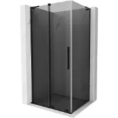Mexen Velar L schuifdouchecabine 110 x 120 , grafiet, zwart - 871-110-120-43-70
