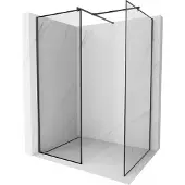 Mexen Kioto douchewand Walk-in 110 x 80 , zwart frame, zwart - 800-110-202-70-70-080