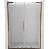 Mexen Velar L Duo schuifbare douchedeur 140 , matglas, roze goud - 871-140-003-32-60