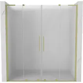 Mexen Velar L Duo schuifdouchedeur 180 , matglas, goud geborsteld - 871-180-003-32-55