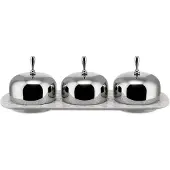 Alessi Tray Met Jampotjes Dressed White Porcelain