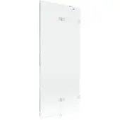 Mexen Lunar badwand 2-delig rechts 80 x 150 , transparant, wit - 897-080-100-20-00-P