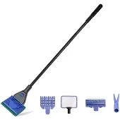 Semoic Aquariumreinigingsgereedschap met lange steel en glas A