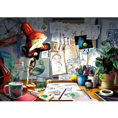 Ravensburger Disney The Artist's Desk 1000 stukjes legpuzzel voor volwassenen - 12000302 - Handgemaakt gereedschap, gemaakt in Duitsland. Elk stu