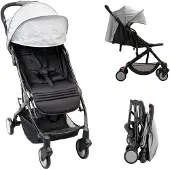 Bambisol Kinderwagen in Zwart en Grijs