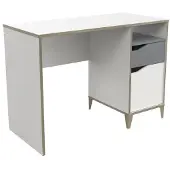 Demeyere Bureau Gerry-lichtgrijs/mat wit/Kronberg eik