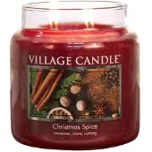Village Candle Kerstspecerij 16 oz Glazen Pot Geurkaars, Medium
