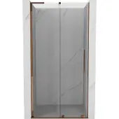 Mexen Velar L schuifbaar douchedeur 100 , transparant, roze goud - 871-100-003-01-60