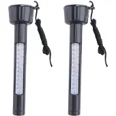 Semoic 2X Zwembadthermometer Buitenzwembad Waterthermometer Drijvende Zwembadthermometer voor Zwembad