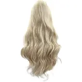 Tlily Synthetische blonde kant-voorpruiken hittebestendige vezel lang golvend