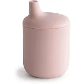 Mushie 100% siliconen baby-tuitbeker | 6 maanden+ (poederblauw)