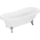 Mexen Retro vrijstaande badkuip 170 x 75 , wit, chromen poten - 53251707500-00