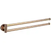 Mexen Remo dubbele draaibare handdoekhouder, roségoud - 70507255-60